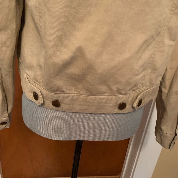 Bill Blass Oatmeal Denim Jacket - Picture 5 of 7